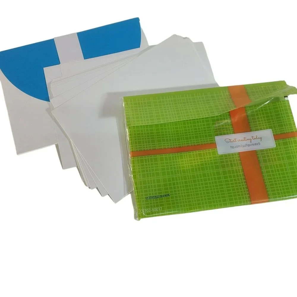 HP Two Smiles Printable Greeting Cards Kit Set of 3 Packs 13 Envelopes 44 Cards